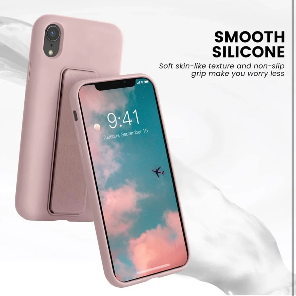 NEW Silicone iPhone XR Phone Case with Kickstand - Picture 2 of 10